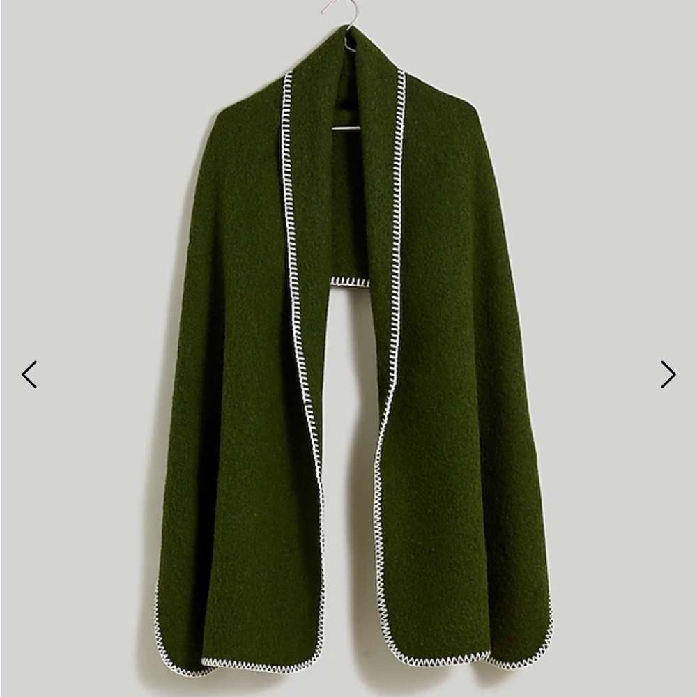 Madewell stitch scarf - Dark green NWTO